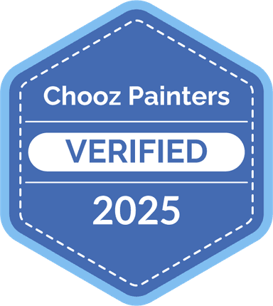 Chooz Painters Verified 2025 badge indicating a vetted and trusted painting contractor
