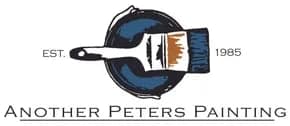 This is an image from Another Peters Painting, located in Montana. The logo for Another Peters Painting features a paintbrush over a circular mountain-style graphic with the company name below.