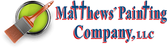 This is an image from Matthews’ Painting Company LLC, located in Indiana. The logo for Matthews’ Painting Company LLC features a paintbrush graphic with bold lettering, representing professional residential and commercial painting services.