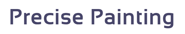This is an image from Precise Painting, located in Florida. The logo for Precise Painting features bold dark navy-blue text in a clean, modern sans-serif font on a white background.