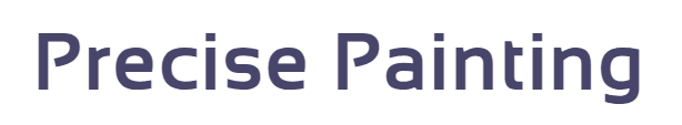 This is an image from Precise Painting, located in Florida. The logo for Precise Painting features bold dark navy-blue text in a clean, modern sans-serif font on a white background.