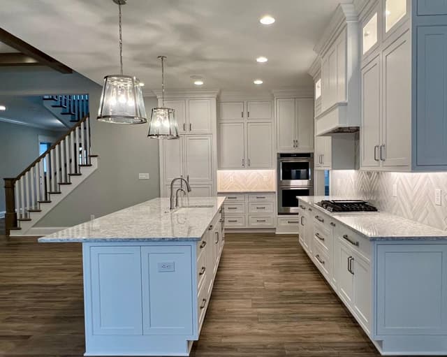 White Chooz Painters logo with blue background placeholder for paintig company logos