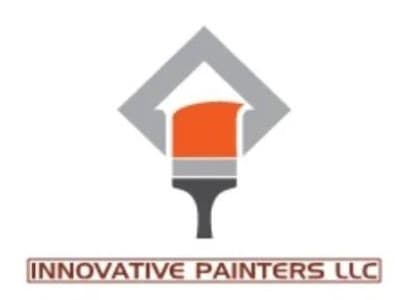 This is an image from Innovative Painters LLC, located in Pennsylvania. The logo for Innovative Painters LLC features a stylized paintbrush forming a house shape with orange and gray elements above the company name.