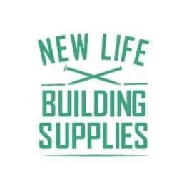 Logo for New Life Building Supplies, a painting company in Charlotte, North Carolina.