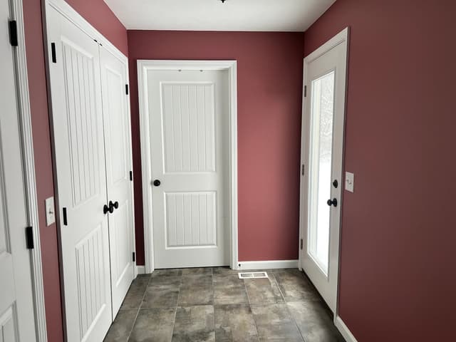 White Chooz Painters logo with blue background placeholder for paintig company logos