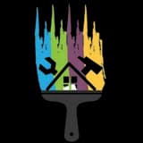 This is an image from Hearts & Hands Painting, located in Kentucky. The logo for Hearts & Hands Painting features a stylized paintbrush graphic with multicolored paint strokes representing craftsmanship and attention to detail.