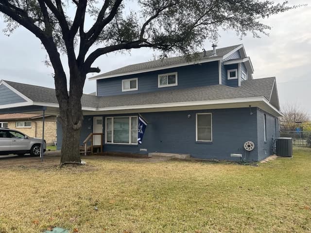 White Chooz Painters logo with blue background placeholder for paintig company logos