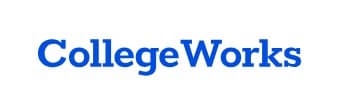 This is an image from College Works Painting, located in Ohio. The logo for College Works Painting features clean blue text in a simple, professional wordmark style representing the painting company brand.