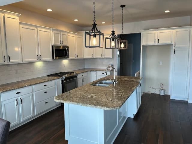 White Chooz Painters logo with blue background placeholder for paintig company logos