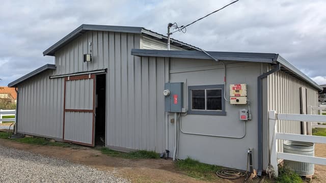 White Chooz Painters logo with blue background placeholder for paintig company logos