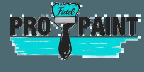 Logo for Fidel Pro Paint, a painting company in Morristown, Tennessee.
