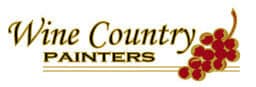This is an image from Wine Country Painters, located in California. The image shows the official company logo featuring the name “Wine Country Painters” with grapevine imagery, representing professional residential and commercial painting services.