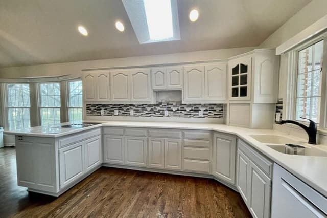 White Chooz Painters logo with blue background placeholder for paintig company logos