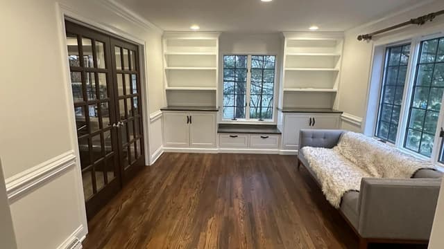 White Chooz Painters logo with blue background placeholder for paintig company logos