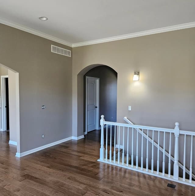 White Chooz Painters logo with blue background placeholder for paintig company logos