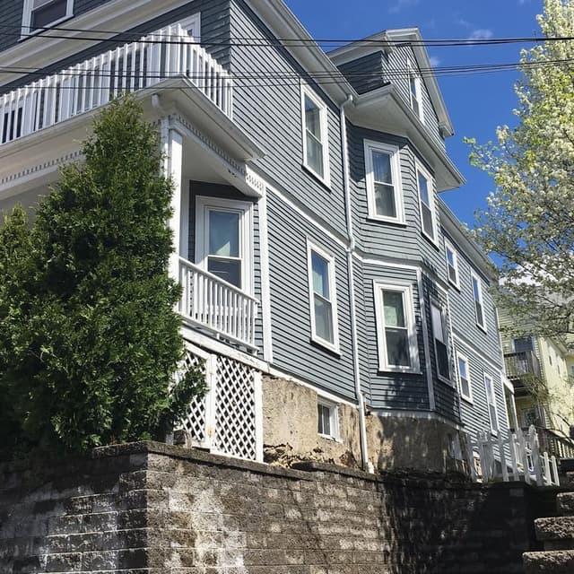 White Chooz Painters logo with blue background placeholder for paintig company logos