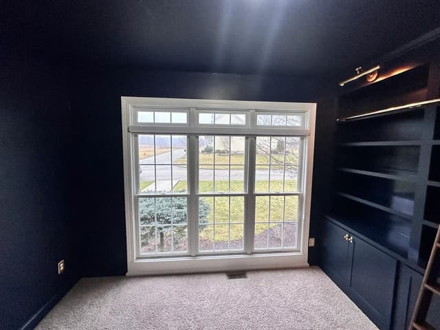 White Chooz Painters logo with blue background placeholder for paintig company logos