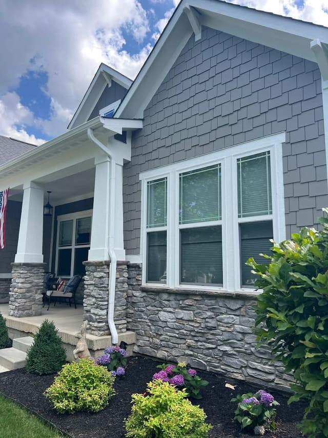 White Chooz Painters logo with blue background placeholder for paintig company logos