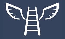 This is an image from Jacob's Ladder Dream Painting Services, located in Nebraska. The logo for Jacob's Ladder Dream Painting Services features a white ladder with wings on a dark blue background.