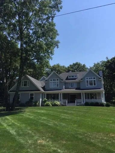 White Chooz Painters logo with blue background placeholder for paintig company logos