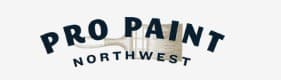 This is an image from Pro Paint Northwest, located in Washington. The image shows the Pro Paint Northwest logo with dark lettering on a light background.