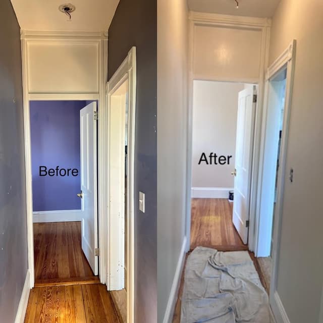 White Chooz Painters logo with blue background placeholder for paintig company logos