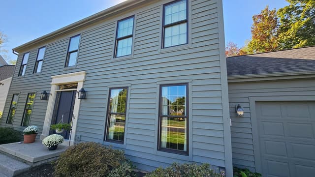 White Chooz Painters logo with blue background placeholder for paintig company logos