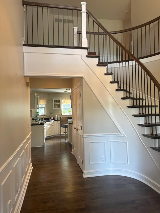 White Chooz Painters logo with blue background placeholder for paintig company logos