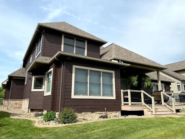 White Chooz Painters logo with blue background placeholder for paintig company logos