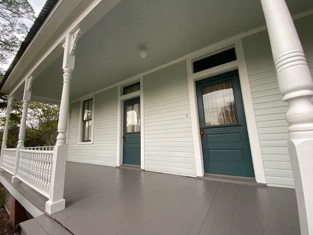 White Chooz Painters logo with blue background placeholder for paintig company logos