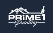 This is an image from Prime 1 Painting, located in Pennsylvania. The logo for Prime 1 Painting features white text with a house and paintbrush icon on a dark background.