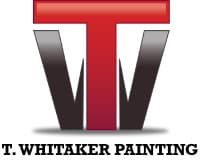 This is an image from T. Whitaker Painting, located in New Jersey. The picture shows a This is a logo for T Whitaker Painting. The design features a bold red “T” above dark gray stylized elements, symbolizing strength and professionalism.