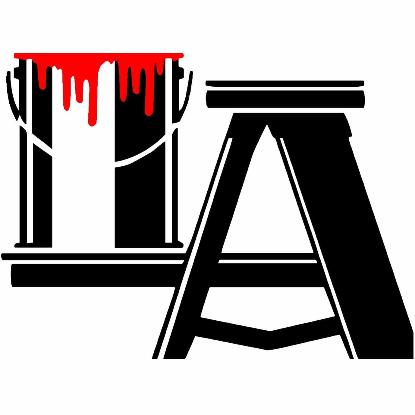 This is an image from Scott's Painting, located in Nebraska. The logo for Scott's Painting features black painting equipment graphics with red paint dripping from a paint can.