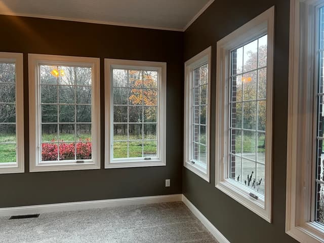 White Chooz Painters logo with blue background placeholder for paintig company logos