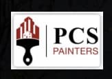 This is an image from PCS Painters, located in Illinois. The logo for PCS Painters features black and red company lettering with a paintbrush graphic and building icon.