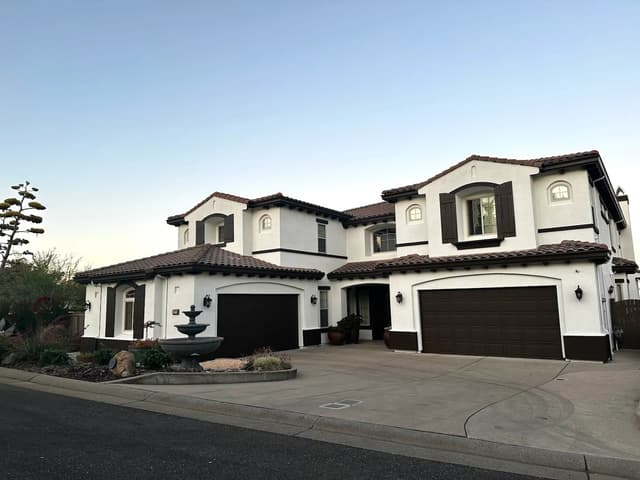 White Chooz Painters logo with blue background placeholder for paintig company logos