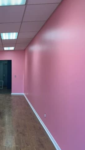 White Chooz Painters logo with blue background placeholder for paintig company logos