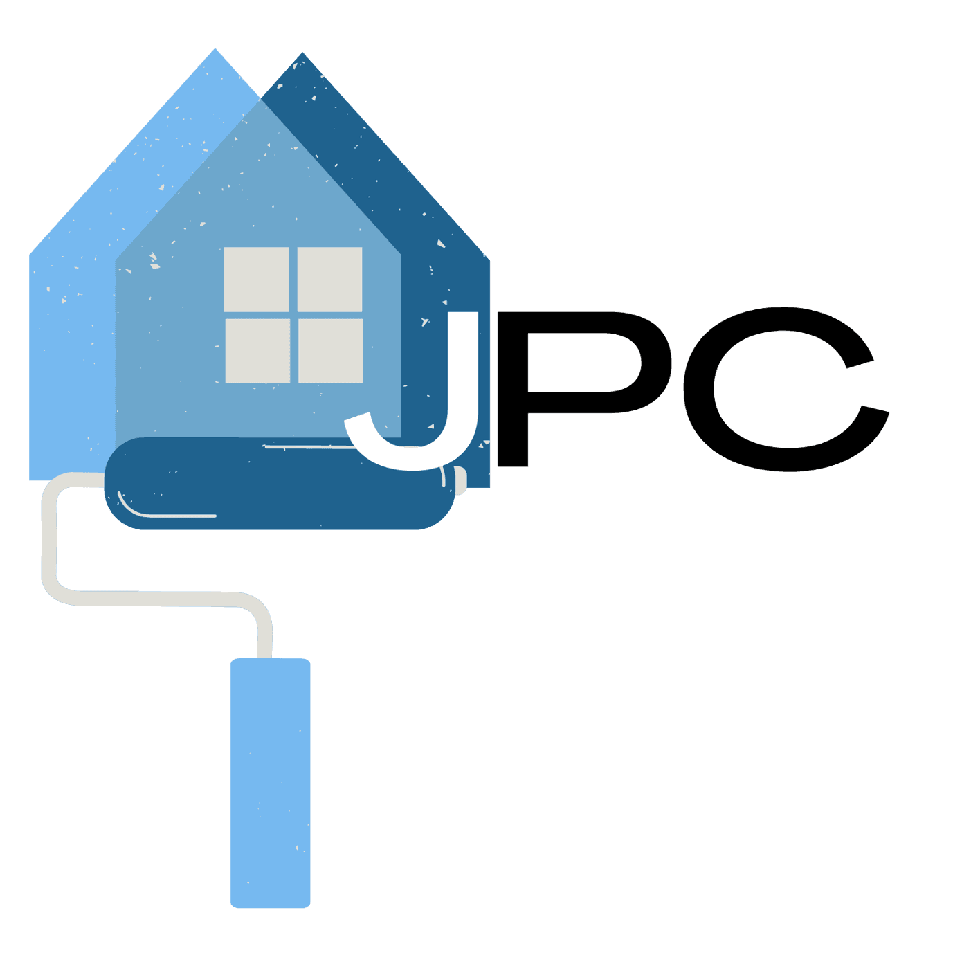 This is an image from Japhet’s Painting Company of San Diego, located in California. The logo for Japhet’s Painting Company of San Diego features a blue house graphic integrated with a paint roller, symbolizing professional residential painting services.