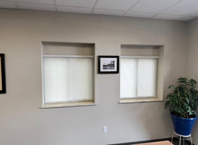 White Chooz Painters logo with blue background placeholder for paintig company logos