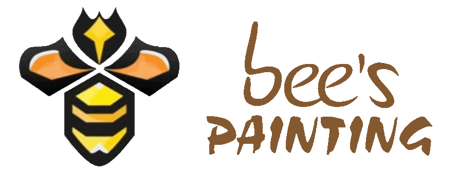 This is an image from Bee’s Painting, located in Indiana. The logo for Bee’s Painting features a stylized bee graphic with bold lettering, representing professional residential painting services.