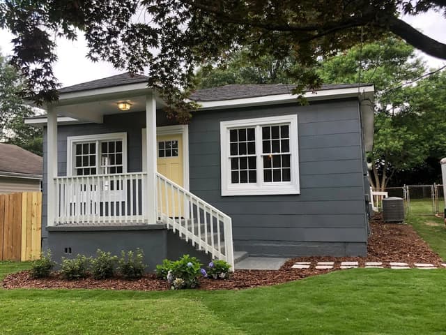 White Chooz Painters logo with blue background placeholder for paintig company logos