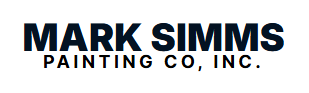 This is an image from Mark Simms Painting Co company, located inSt. Petersburg, FL. The image is a Mark Simms Painting Co. Inc. company logo in bold black lettering on a white background.