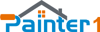 Logo for Painter1 of Chattanooga, a painting company in Chattanooga, Tennessee. The image shows the orange-and-blue Painter1 house wordmark.