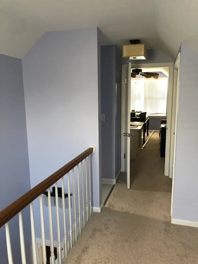 White Chooz Painters logo with blue background placeholder for paintig company logos