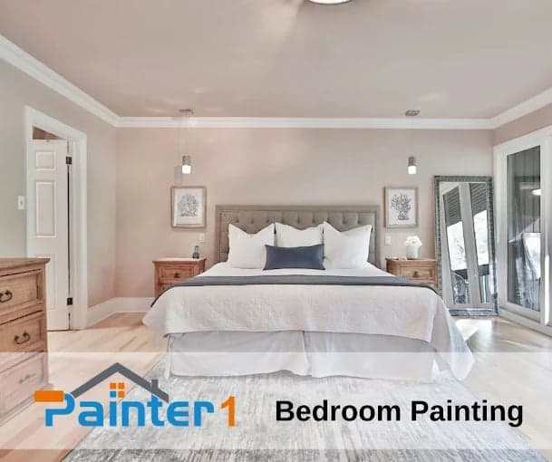 White Chooz Painters logo with blue background placeholder for paintig company logos