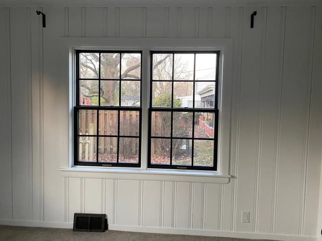 White Chooz Painters logo with blue background placeholder for paintig company logos