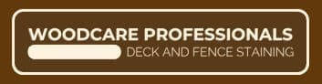 This is an image from Woodcare Professionals – Deck and Fence Staining, located in Iowa. The logo for Woodcare Professionals – Deck and Fence Staining features bold lettering inside a rounded rectangular badge emphasizing deck and fence staining services.