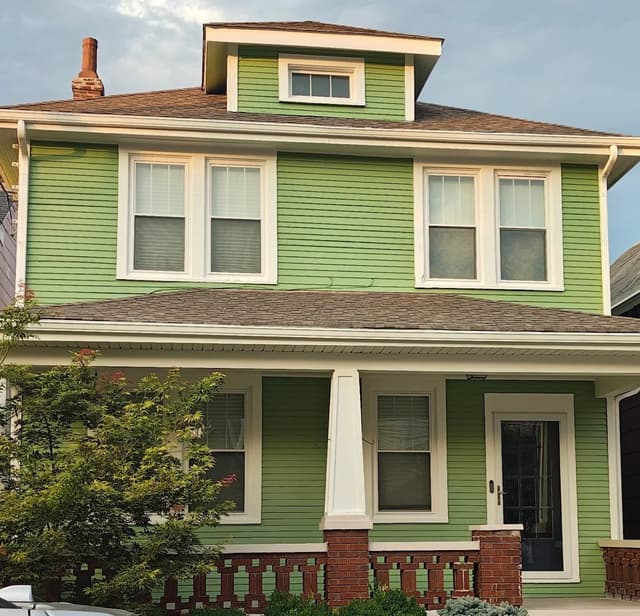 White Chooz Painters logo with blue background placeholder for paintig company logos