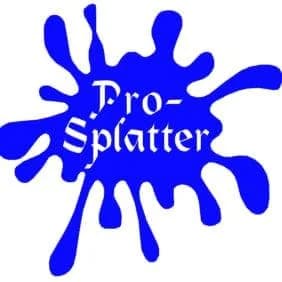 Logo for Pro-Splatter, a painting company in Wilmington, NC.