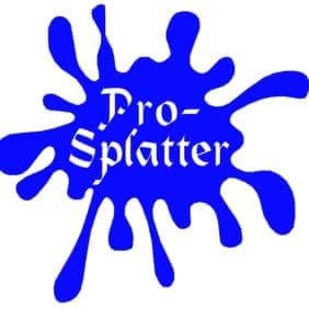 Logo for Pro-Splatter, a painting company in Wilmington, NC.